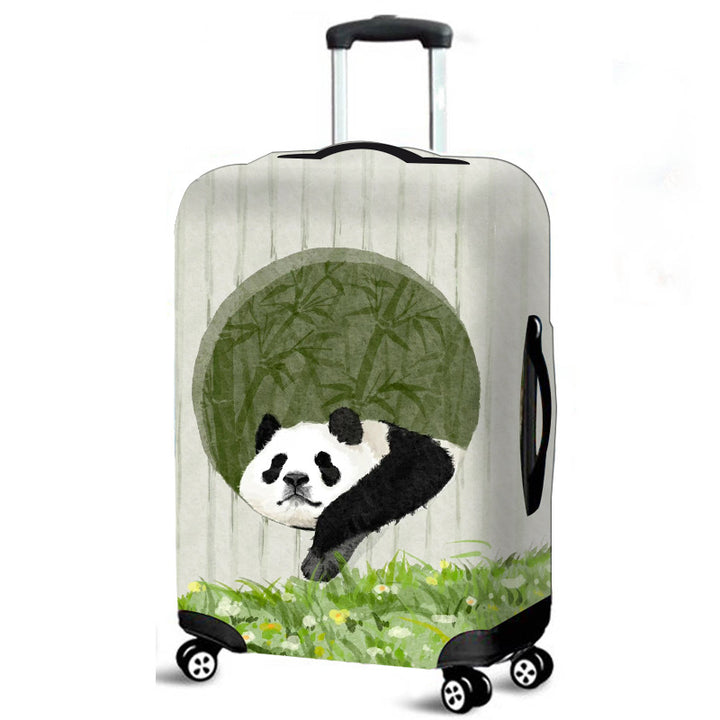 Funda de equipaje de panda estilo chino transfronterizo, protector elástico para maletas con ruedas, funda de viaje a prueba de polvo