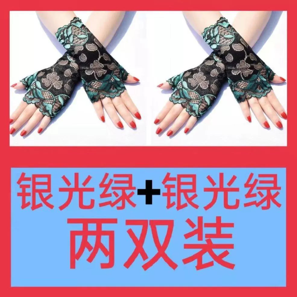 Guantes de estilo chino, mangas de doncella china para mujer, estilo subcultural de encaje de alta gama, puños, decoración de muñeca moderna
