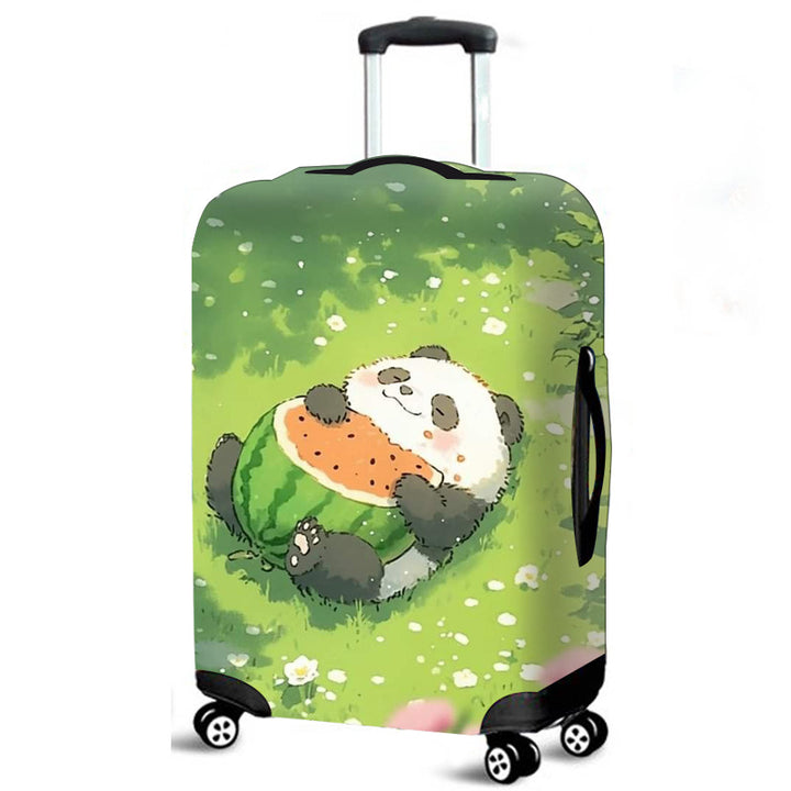 Funda de equipaje de panda estilo chino transfronterizo, protector elástico para maletas con ruedas, funda de viaje a prueba de polvo