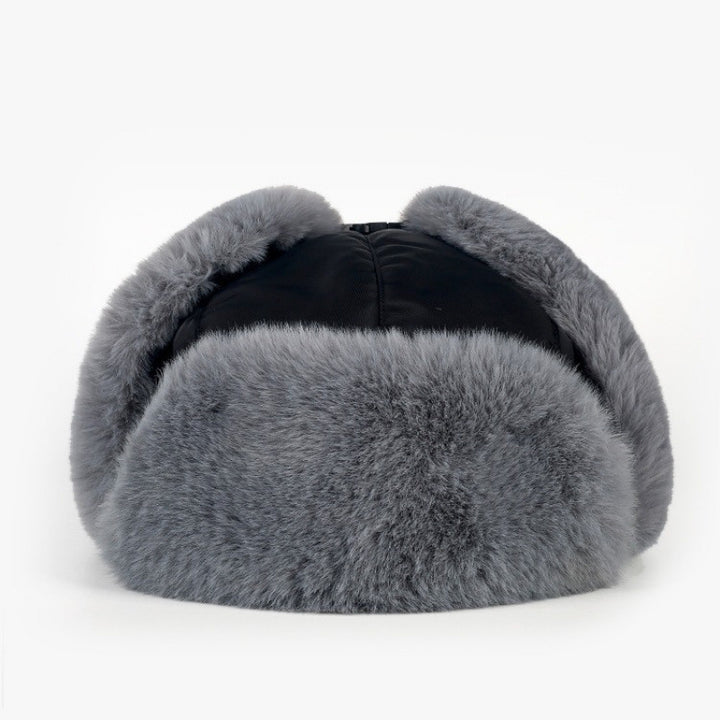 Gorro Raymond cálido estilo chino para hombre: gorro de algodón grueso con protección auditiva, resistente al viento y al frío invernal, estilo tren noreste.