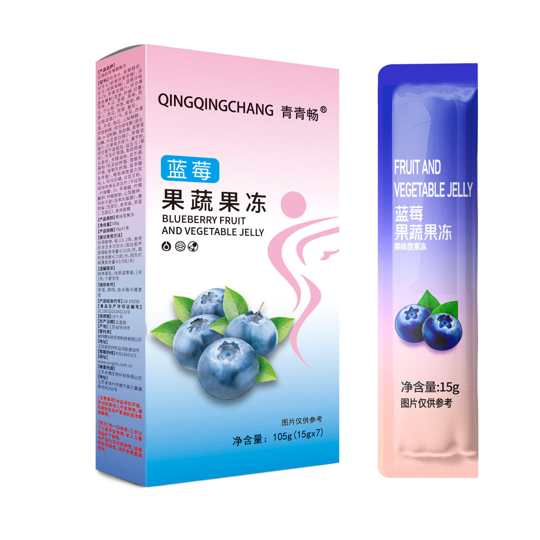 Enzyme Jelly | Blueberry Flavor | White Kidney Bean & Fruit-Vegetable Prebiotics | Mild Version