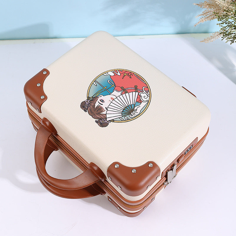 Q3Y Hand-Carry Cosmetic Case – Compact Lightweight Travel Companion with Lock