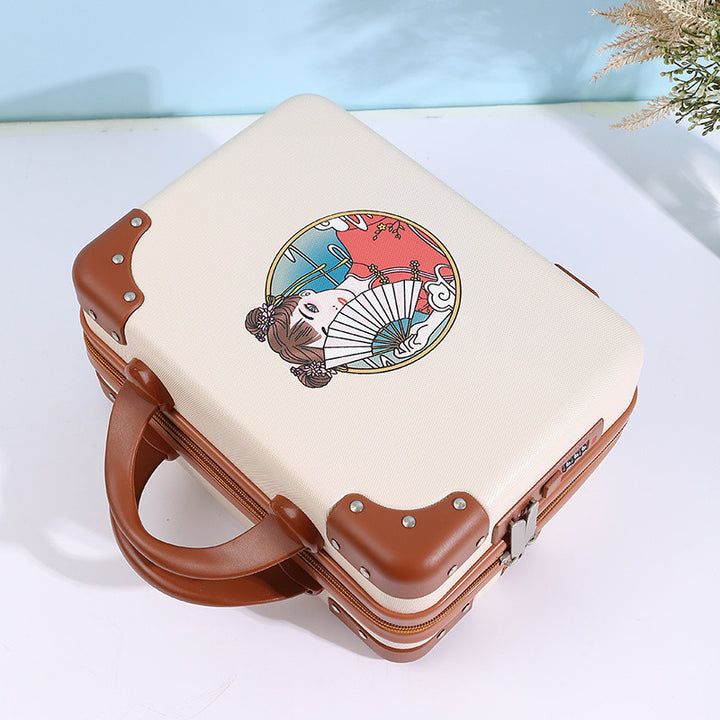 Q3Y Hand-Carry Cosmetic Case – Compact Lightweight Travel Companion with Lock