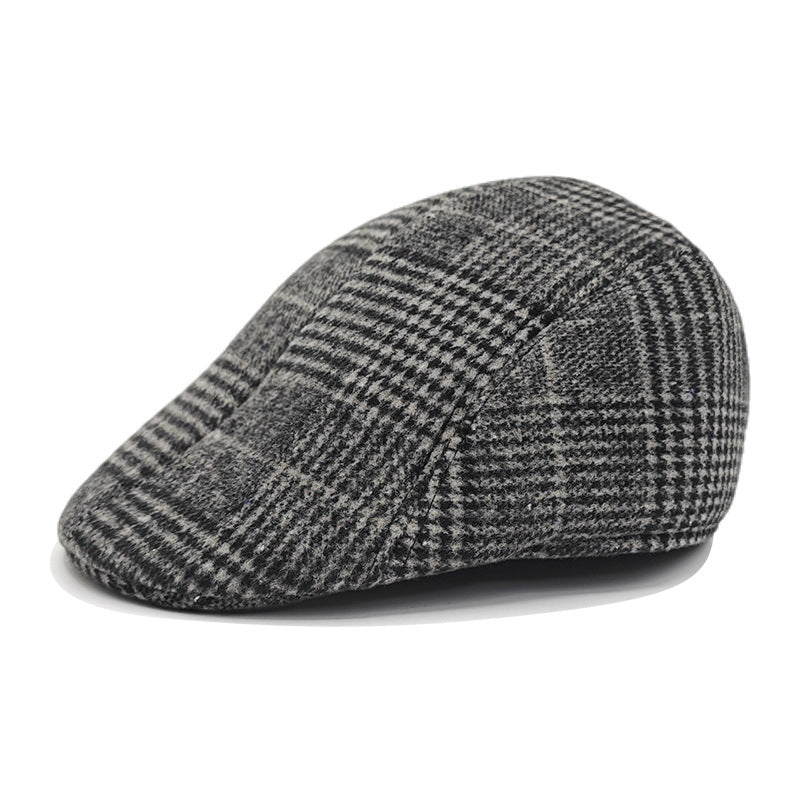 Boina gruesa de invierno para personas mayores: gorro cálido con orejeras para papás y abuelos.