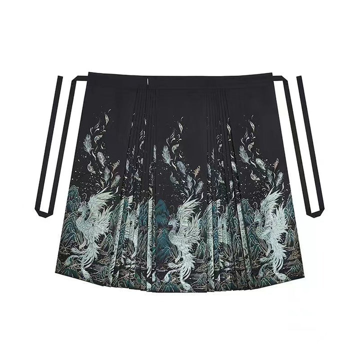 Qingyu Modernized Ma Mian Skirt | Ming-Style Hanfu for Women | Daily Wear and Commuting