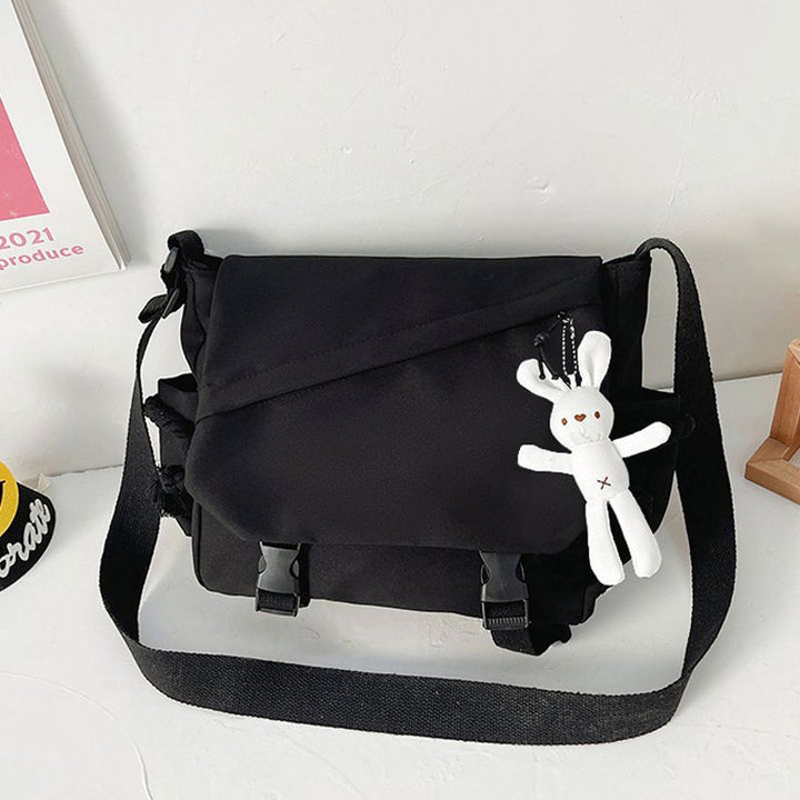 Bolso bandolera deportivo unisex de gran capacidad, moderno y moderno, estilo urbano minimalista Harajuku.