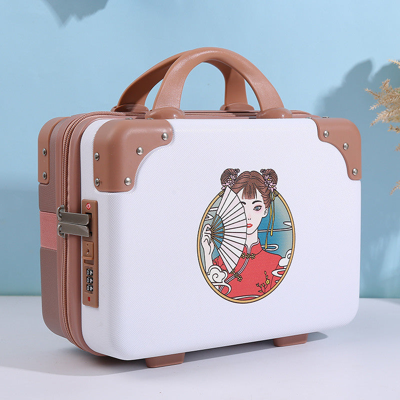 Q3Y Hand-Carry Cosmetic Case – Compact Lightweight Travel Companion with Lock