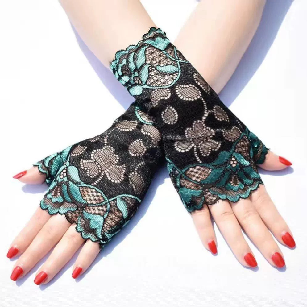 Guantes de estilo chino, mangas de doncella china para mujer, estilo subcultural de encaje de alta gama, puños, decoración de muñeca moderna