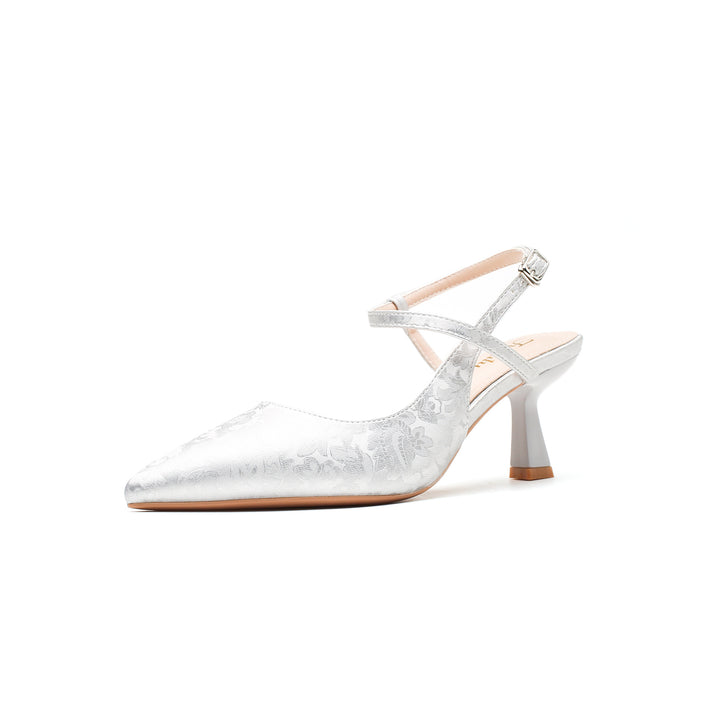 Sandalias de tacón alto de estilo chino de nueva tendencia nacional para mujer, verano 2025, nuevo estilo, boca baja, espalda vacía, temperamento retro, zapatos individuales para mujer