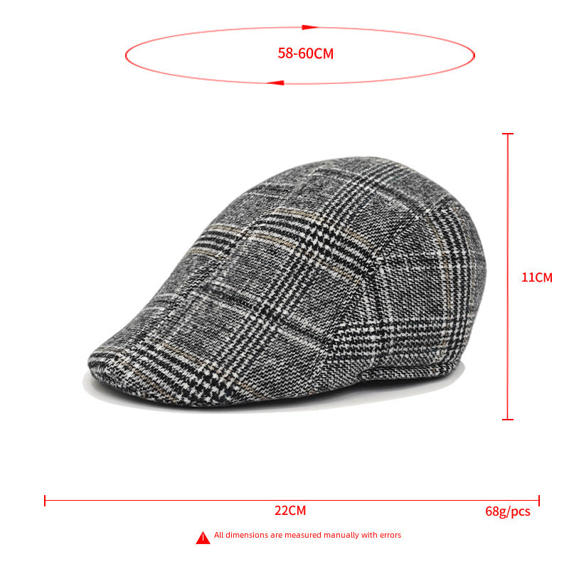 Boina gruesa de invierno para personas mayores: gorro cálido con orejeras para papás y abuelos.