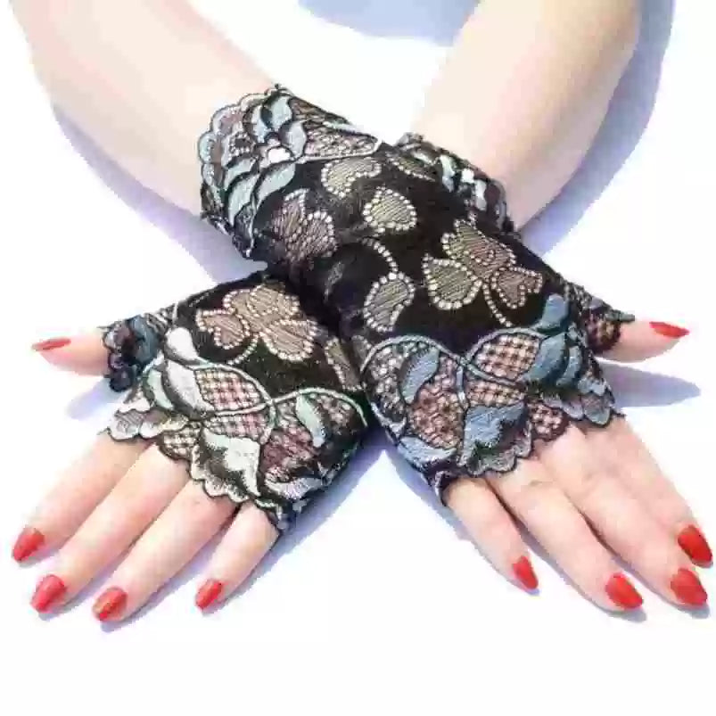 Guantes de estilo chino, mangas de doncella china para mujer, estilo subcultural de encaje de alta gama, puños, decoración de muñeca moderna