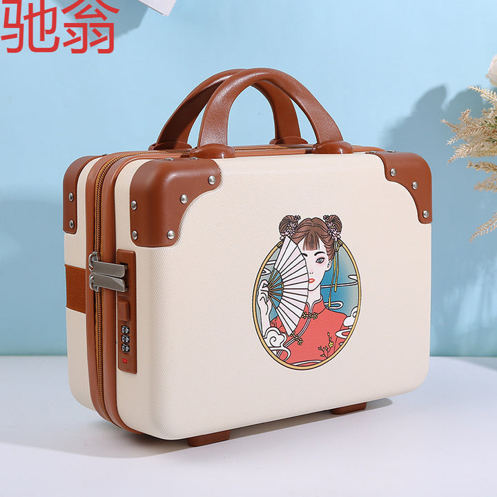 Q3Y Hand-Carry Cosmetic Case – Compact Lightweight Travel Companion with Lock