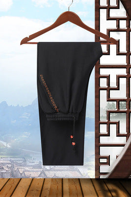 Embroidered Golden Double Dragon Cuffed Tang Suit | Men's Long Sleeve Jacket | Spring, Autumn, and Winter Casual Stand Collar Coat