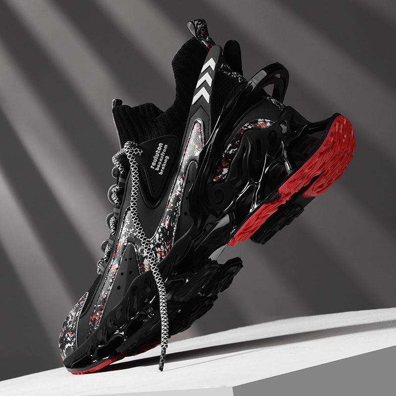 Putian Guochao men's shoes spring and autumn technology running shoes basketball sports shoes ultra-light shock-absorbing running blade shoes breathable