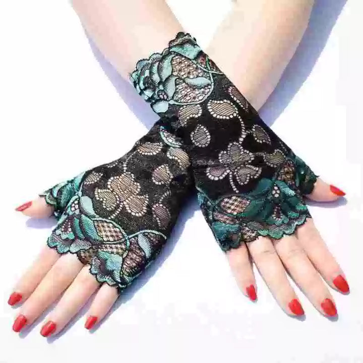 Guantes de estilo chino, mangas de doncella china para mujer, estilo subcultural de encaje de alta gama, puños, decoración de muñeca moderna