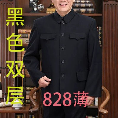 Chaqueta de traje Zhongshan para hombre, ropa de abrigo tradicional china para otoño