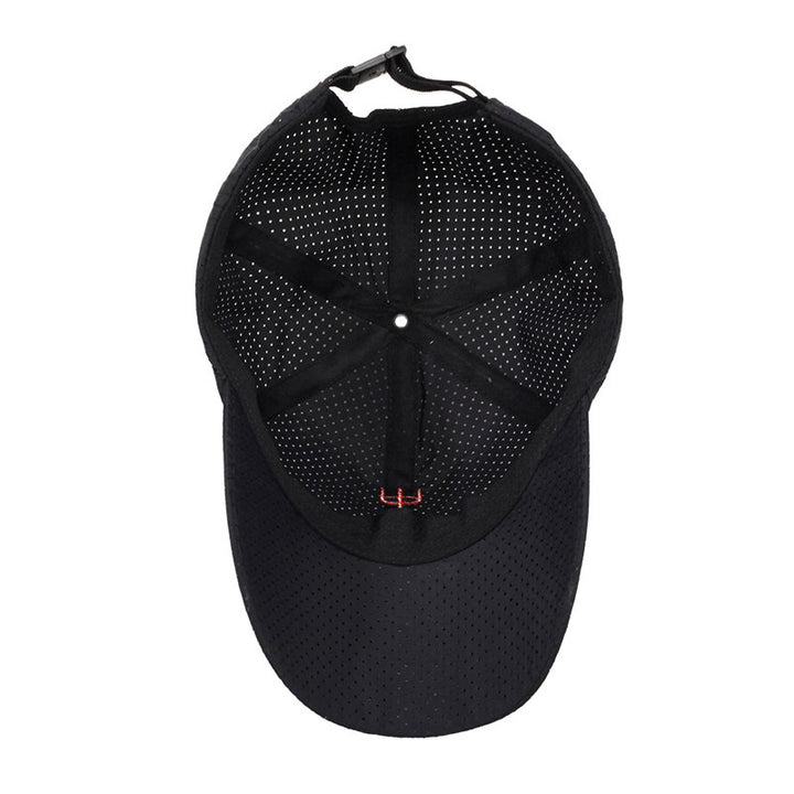 Gorra de béisbol de estilo chino retro con visera curva bordada y letras para hombre. Protección solar exterior, protección UV. Sombrero de pico de pato.