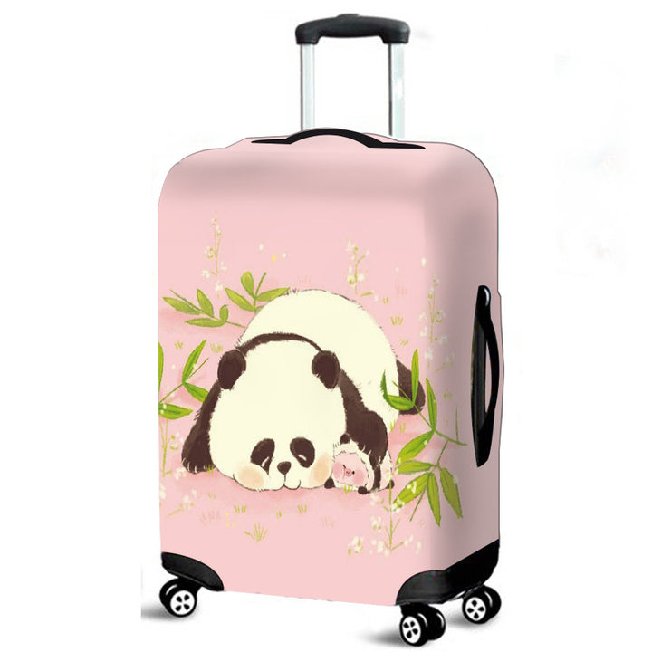 Funda de equipaje de panda estilo chino transfronterizo, protector elástico para maletas con ruedas, funda de viaje a prueba de polvo
