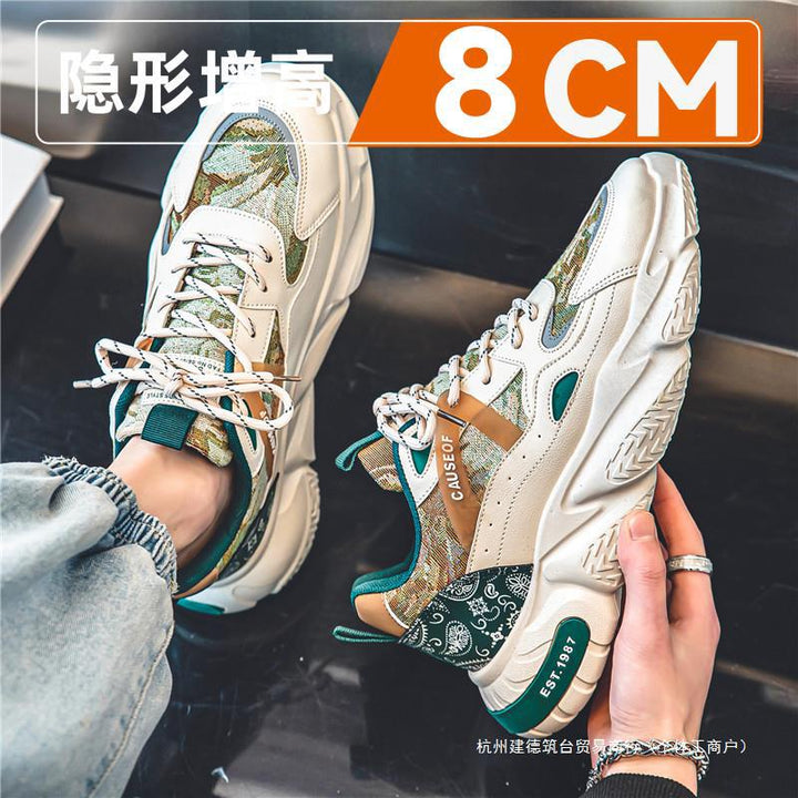 Zapatillas deportivas para hombre con aumento de altura oculto (2024): zapatos transpirables de suela gruesa con aumento de 10 cm