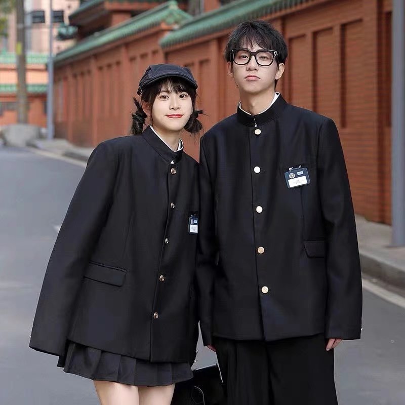 Traje Zhongshan de alta gama y uniforme DK de estilo japonés para niños: conjunto de tres piezas de estilo urbano