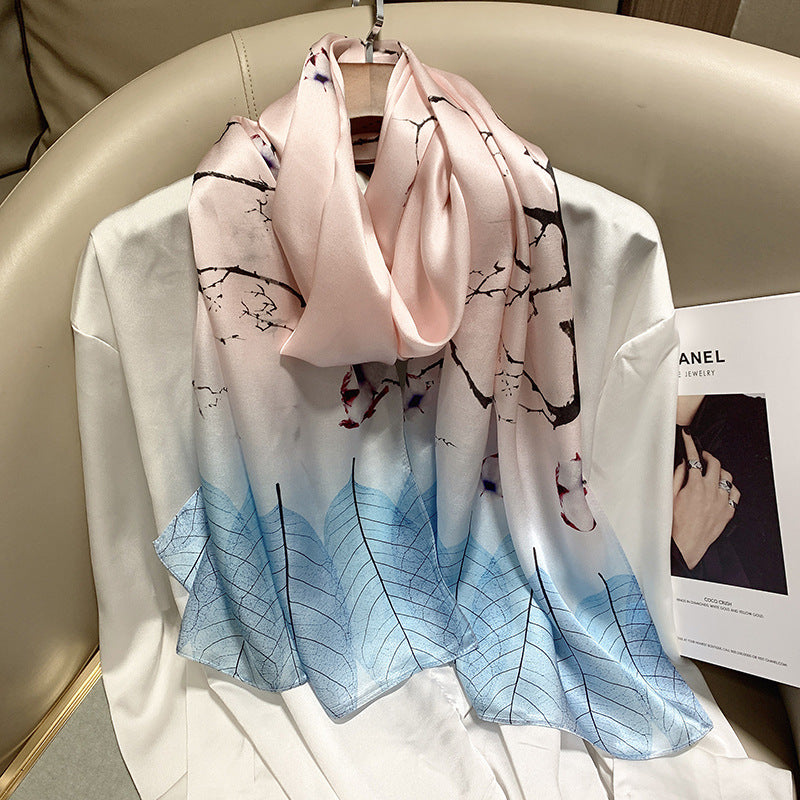 Hangzhou Silk Scarf – High-End Mulberry Silk Vintage French Style Scarf