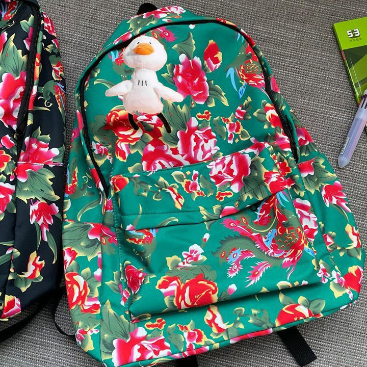 2024 New Design Northeastern Floral Backpack – Trendy School Bag & Short Trip Travel Backpack