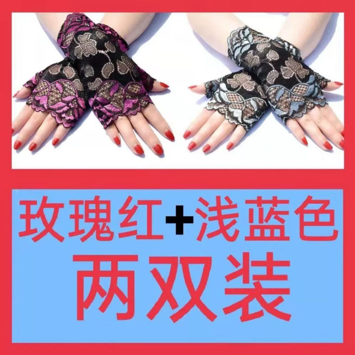 Guantes de estilo chino, mangas de doncella china para mujer, estilo subcultural de encaje de alta gama, puños, decoración de muñeca moderna