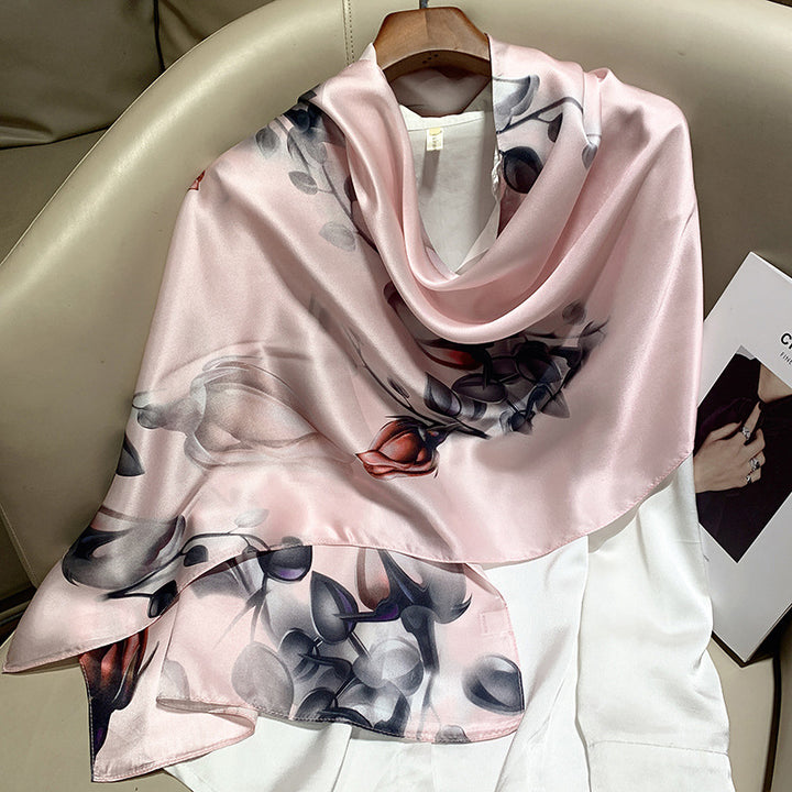 Hangzhou Silk Scarf – High-End Mulberry Silk Vintage French Style Scarf