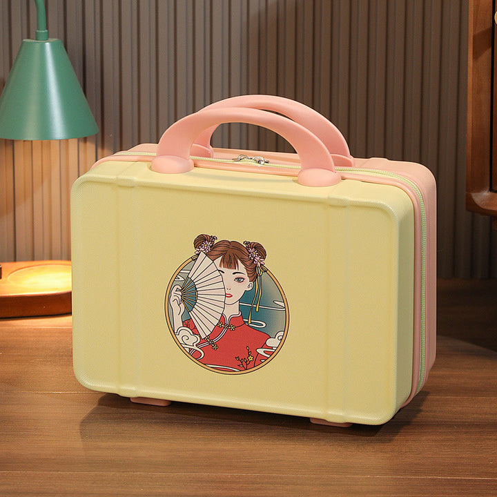Q3Y Hand-Carry Cosmetic Case – Compact Lightweight Travel Companion with Lock
