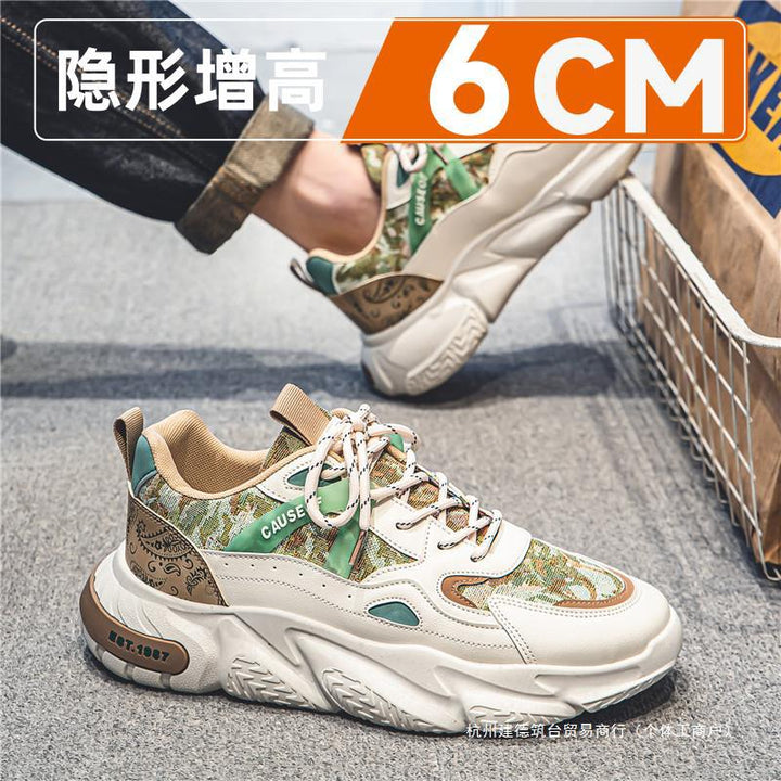 Zapatillas deportivas para hombre con aumento de altura oculto (2024): zapatos transpirables de suela gruesa con aumento de 10 cm