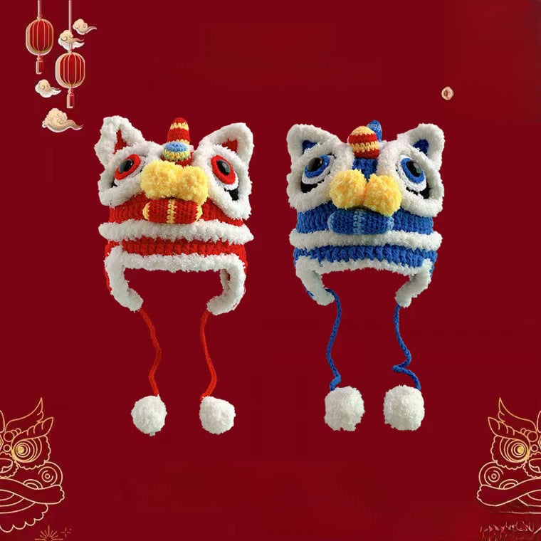 新款手工可爱保暖虎头帽-亲子、节日及农历新年款式,批发