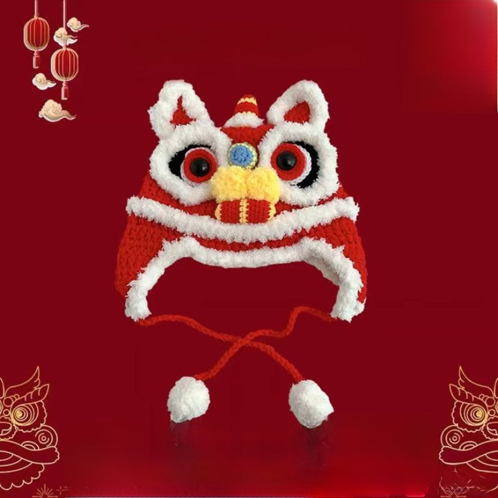 新款手工可爱保暖虎头帽-亲子、节日及农历新年款式,批发