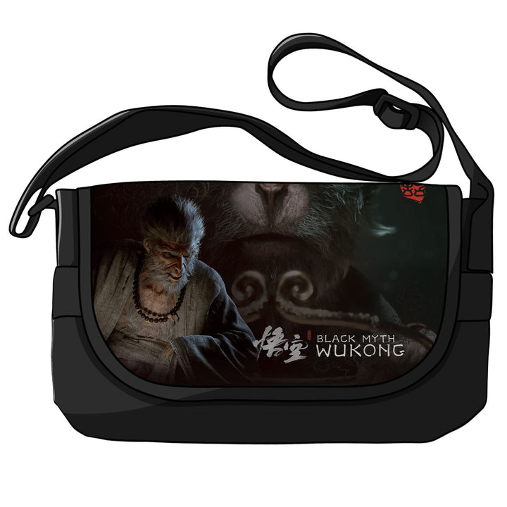 Bolso de hombro de lona AAA chino "Mito Negro: Wukong": un moderno bolso cruzado con estampados inspirados en mitos.