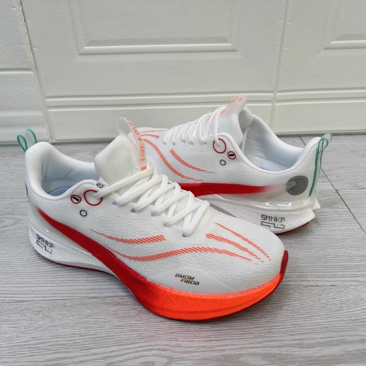 2025 new Chitu high school entrance examination ultra-light carbon plate running shoes men and women fitness exercise aerobics breathable shock-absorbing sports shoes