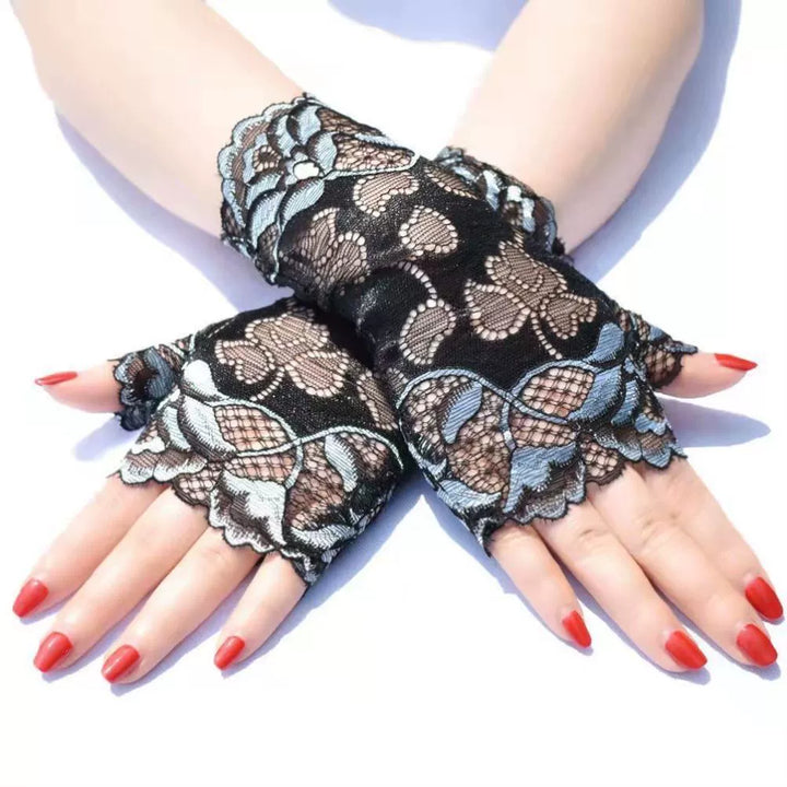 Guantes de estilo chino, mangas de doncella china para mujer, estilo subcultural de encaje de alta gama, puños, decoración de muñeca moderna