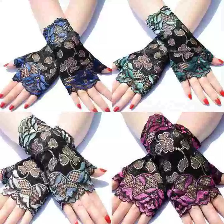 Guantes de estilo chino, mangas de doncella china para mujer, estilo subcultural de encaje de alta gama, puños, decoración de muñeca moderna