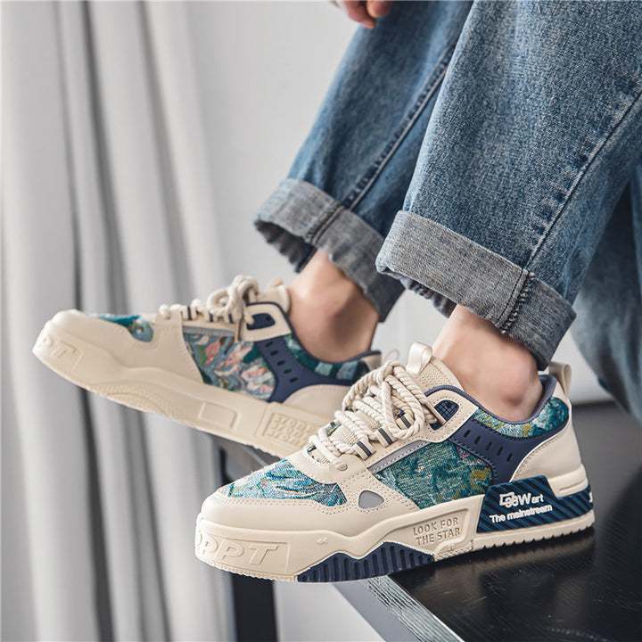 National tide men's shoes 2025 new summer breathable versatile niche original casual shoes thick bottom non-slip sports trendy shoes