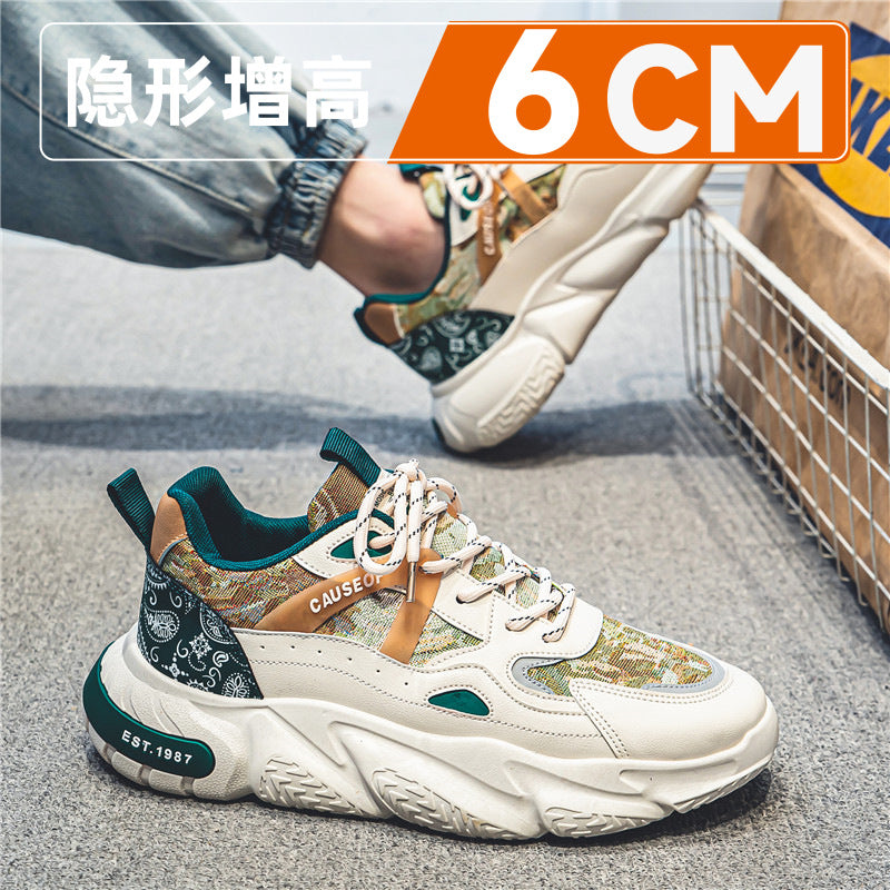 Zapatillas deportivas para hombre con aumento de altura oculto (2024): zapatos transpirables de suela gruesa con aumento de 10 cm