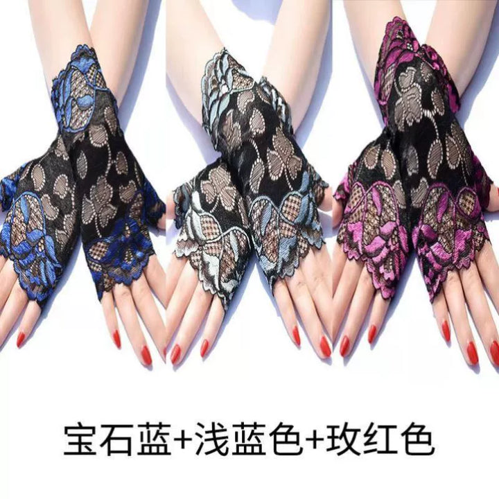 Guantes de estilo chino, mangas de doncella china para mujer, estilo subcultural de encaje de alta gama, puños, decoración de muñeca moderna