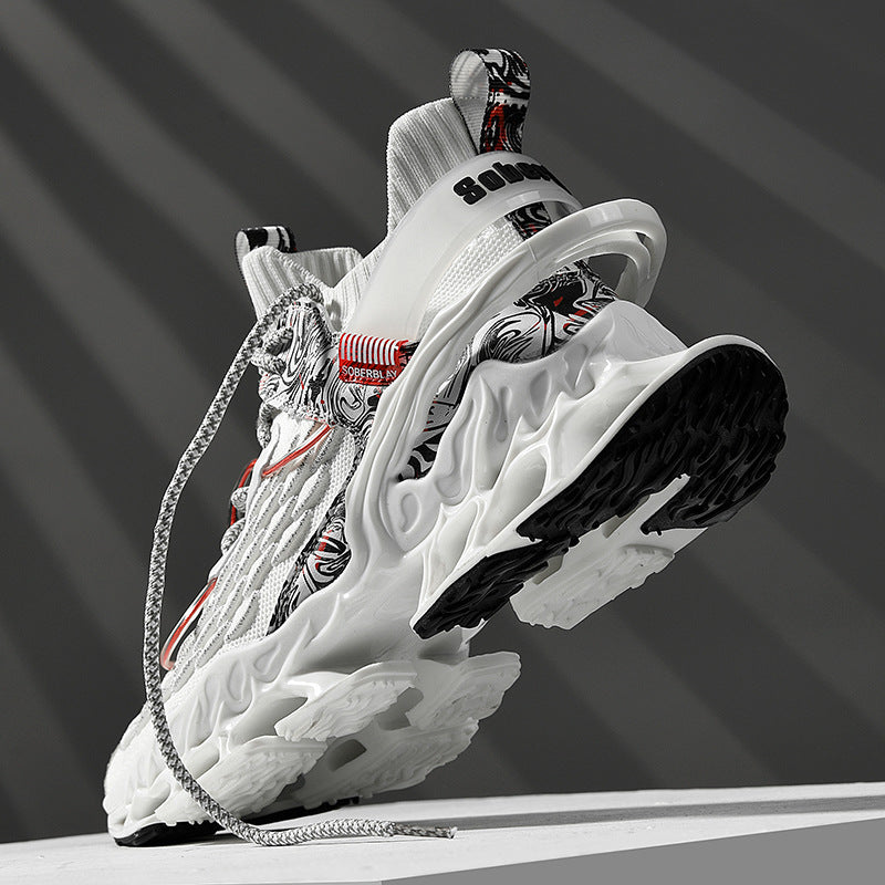 Putian Guochao men's shoes spring and autumn technology running shoes basketball sports shoes ultra-light shock-absorbing running blade shoes breathable