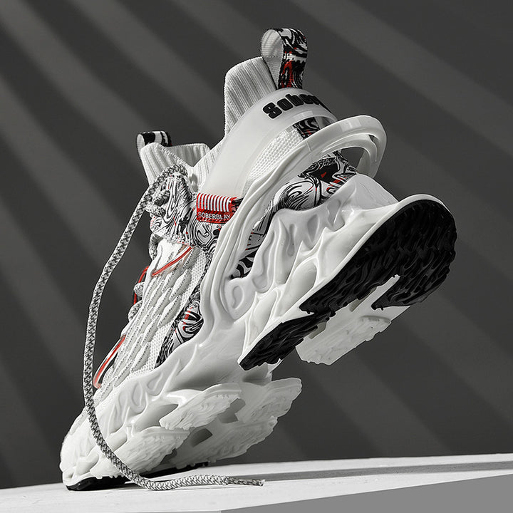 Putian Guochao men's shoes spring and autumn technology running shoes basketball sports shoes ultra-light shock-absorbing running blade shoes breathable