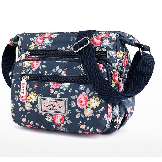 Nuevo bolso bandolera con estampado floral: bolso cuadrado pequeño de estilo étnico