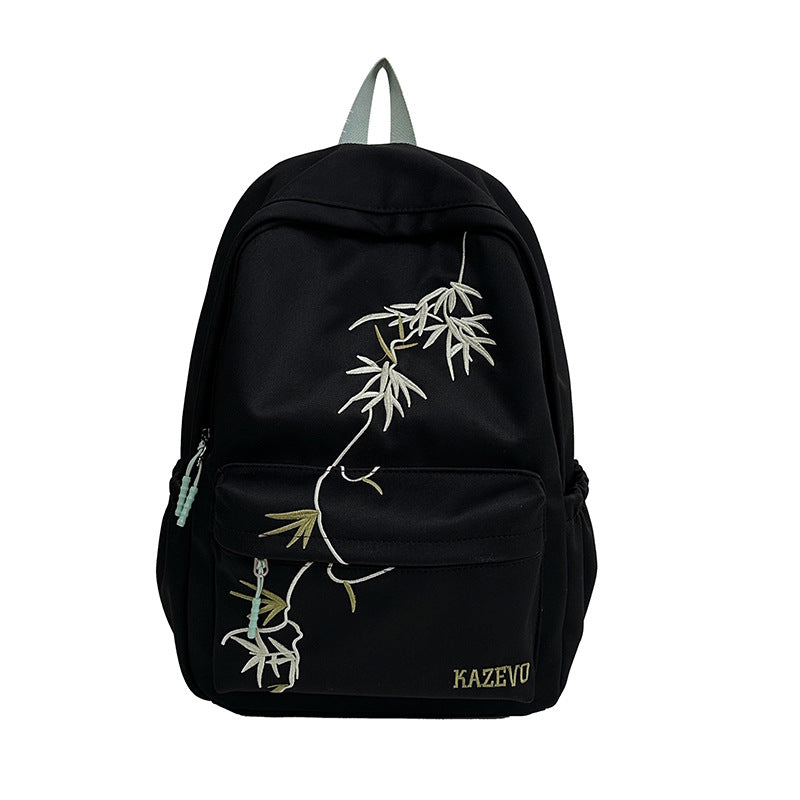Vintage Chinese Style Embroidered Backpack – Unisex Large Capacity Casual Backpack