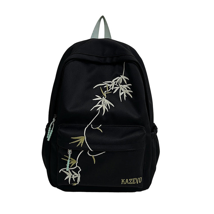 Vintage Chinese Style Embroidered Backpack – Unisex Large Capacity Casual Backpack