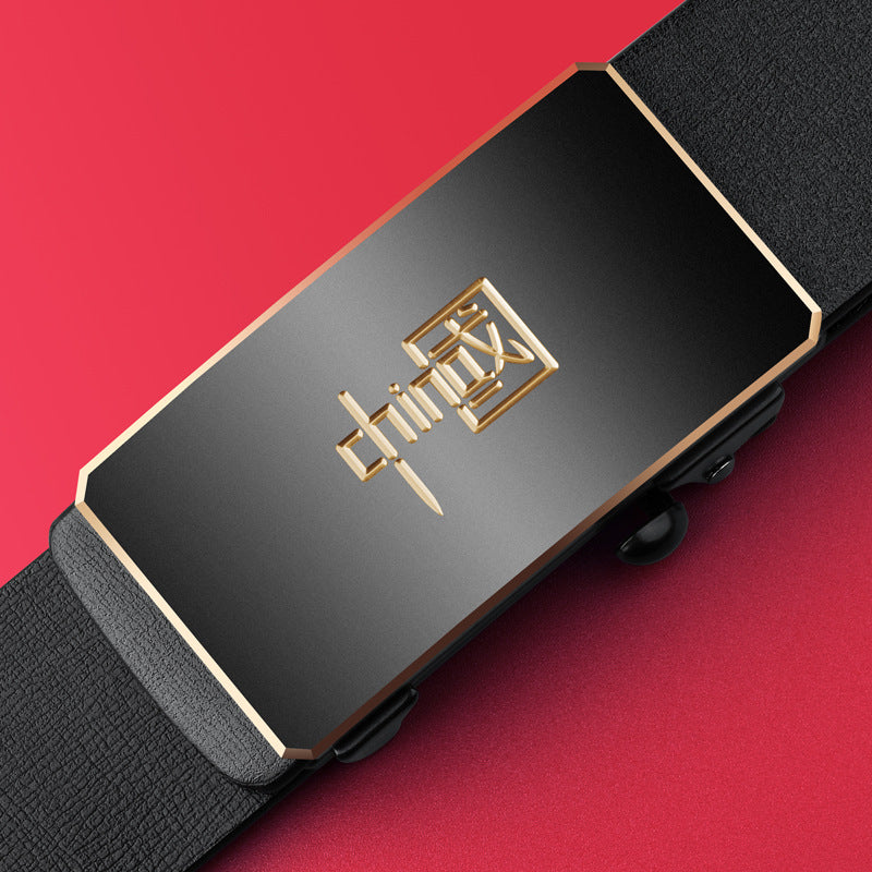 Paul Chinese Style Belt for Men – Trendy Automatic Buckle Casual Fashion Belt