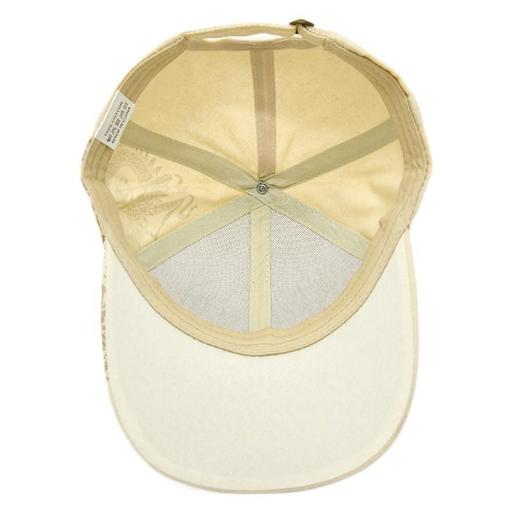 Gorra de béisbol con estampado de dragón estilo chino: sombrero de sol moderno para mujer y hombre, gorra plana para actividades al aire libre, protección solar.