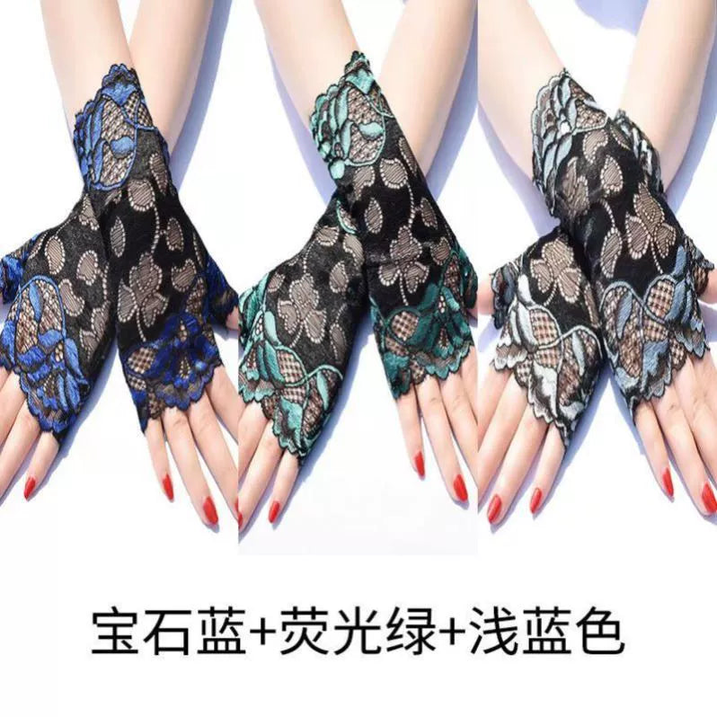 Guantes de estilo chino, mangas de doncella china para mujer, estilo subcultural de encaje de alta gama, puños, decoración de muñeca moderna
