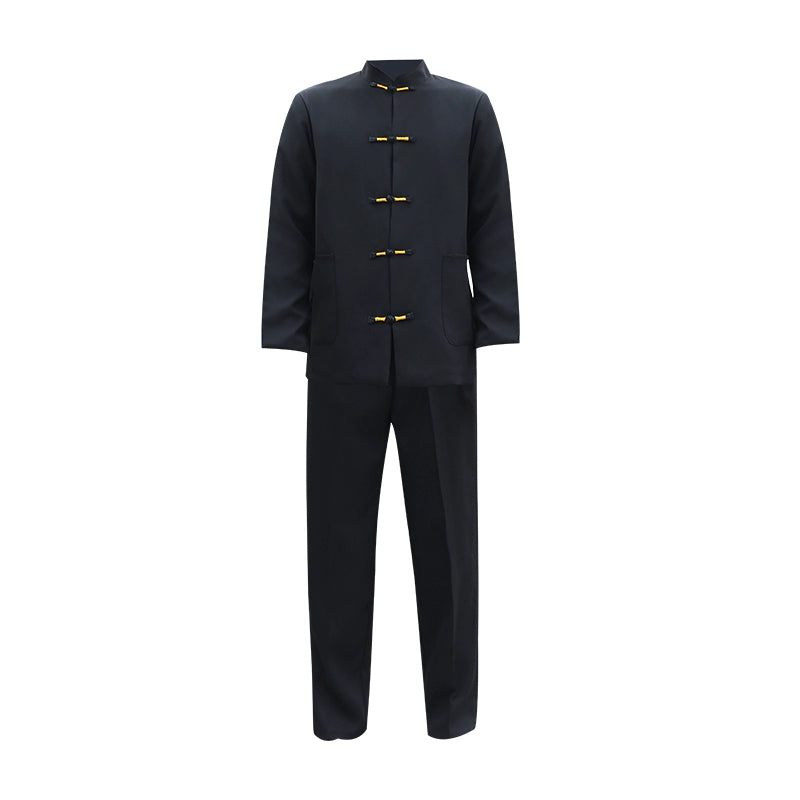 Men’s Zhongshan Jacket for Young Men | Slim-Fit New Chinese Style Stand Collar Wedding & Host Outfit | Chinese Style Performance Costume