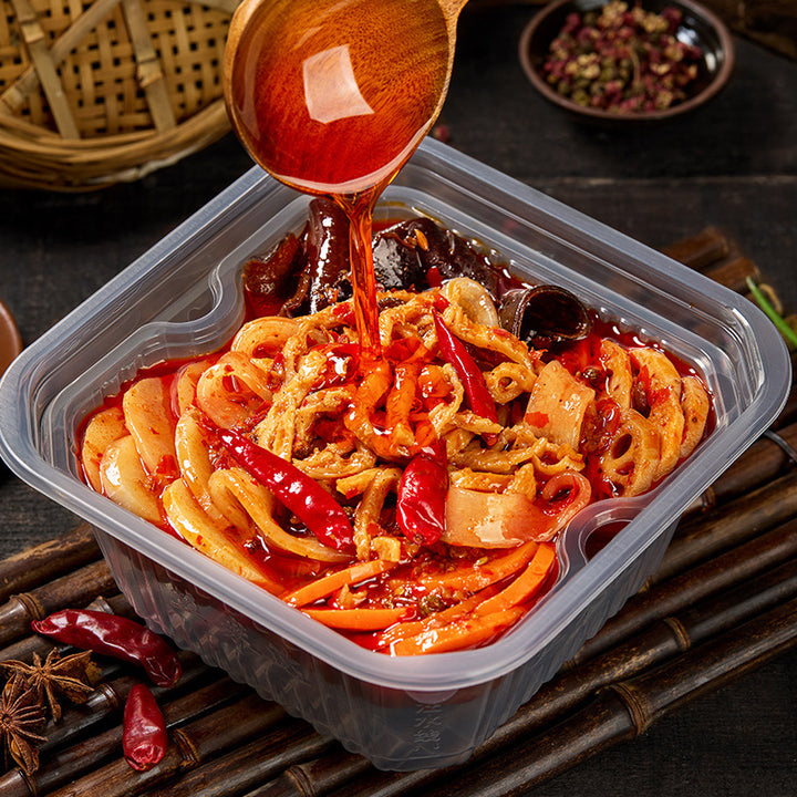 自热火锅 | 方便快捷的重庆麻辣火锅配米饭和酸辣面