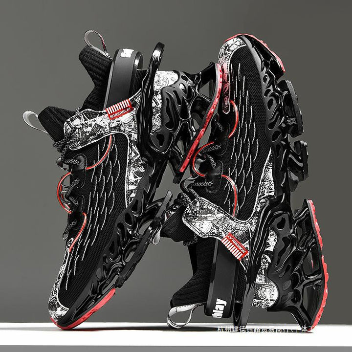 Putian Guochao men's shoes spring and autumn technology running shoes basketball sports shoes ultra-light shock-absorbing running blade shoes breathable